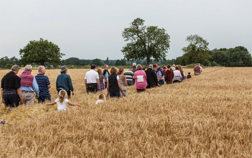 In July, Booton resurrected the tradition of organising a village walk around the parish. Photo: John Tym www.tympix.com