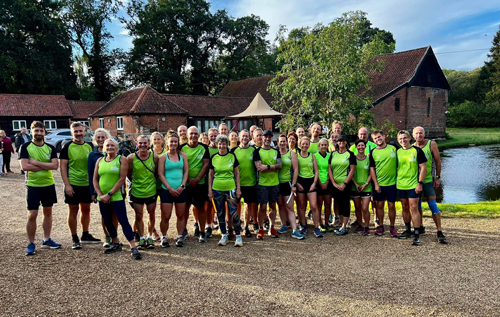 Reepham Runners pictured at Salle Moore Hall Farm. Photo: submitted