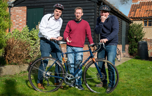 Left to right: Martin Wickham, John Willmot and James Ellis.