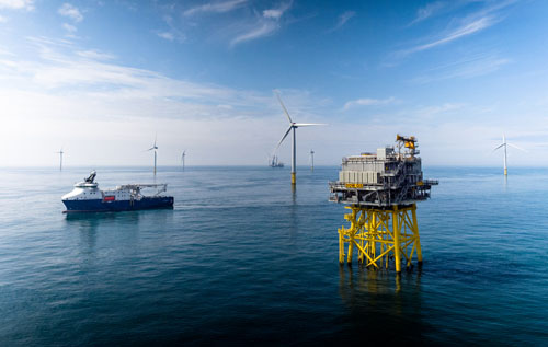 Equinor's existing wind farm at Dudgeon. Photo: Equinor