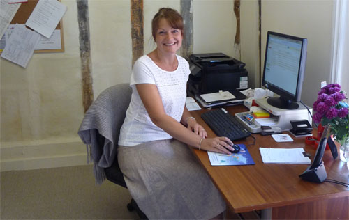 Bircham Centre administrator Gill Wheatley in the refurbished new office