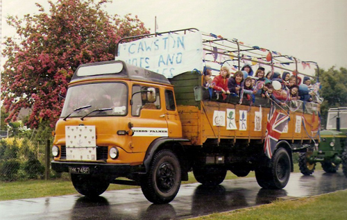 Cawston Girl Guides and Brownies at the Silver Jubilee celebrations in 1977. Photo: Cawston Historical Society
