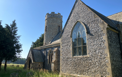 Parish church of St Peter, Haveringland. Photo: Nigel Boldero