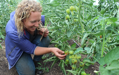 Eves Hill Veg Co apprentice Jen Morley