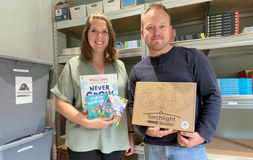 Jessica and Adam Meek. Photos: Torchlight Books