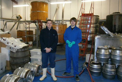 Martin James (left) and Alex Simpson of Panther Brewery