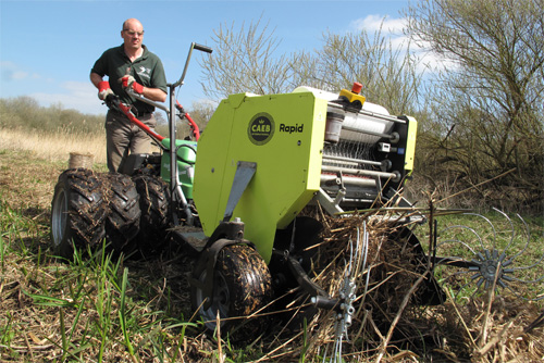 A new baling machine that can be used on wet ground will help in removing the vegetation to maintain the rich and diverse flora of Whitwell Common