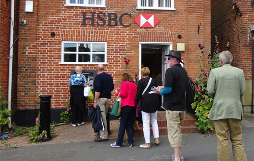 The loss of the ATM in Reepham's Market Place could have the biggest impact on the economic viability of the town