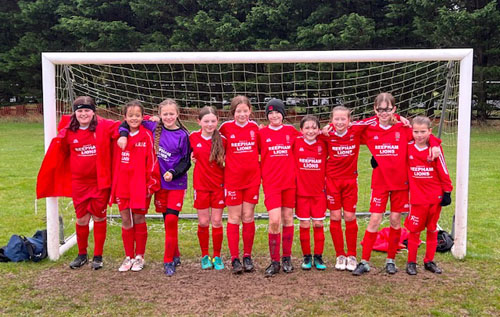 Red Rose Under 11s during the 2021/22 season. Photo: Cawston Red Rose Football Club