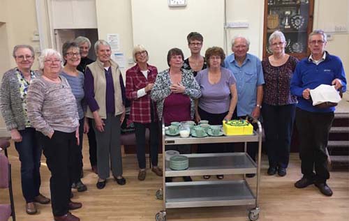 Members of the New Age Kurling Club in Reepham celebrate their sixth anniversary