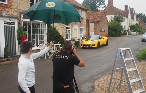 Lotus publicity photoshoot of the new Lotus Evora 400. Photo: Lotus Cars