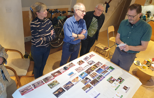 A biodiversity collage workshop in progress. Photo: Susi Arnott