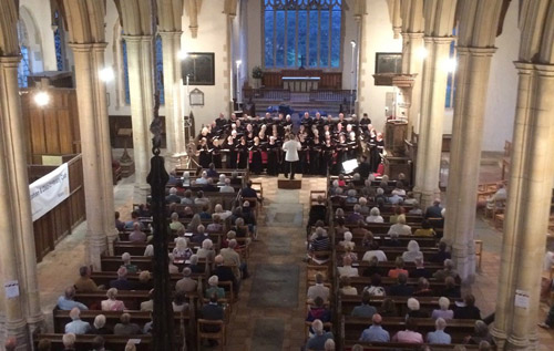 A concert in St Peter and St Paul, Salle. Photo: Richard Cooke