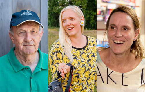 Left to right: Nick Barton, Teele Dunkley and Lesley van Dijk. Photos: Lesley van Dijk/Teele Dunkley