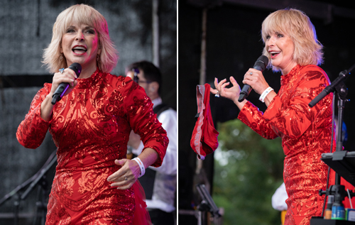 Punk princess Toyah on stage at the Reepham Festival. Photos: Simon Beer/Reepham Festival