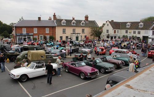Hundreds of visitors flocked to the inaugural Reepham Classic Car and Bike Festival held in Market Place. Photo: Christine Sparrow