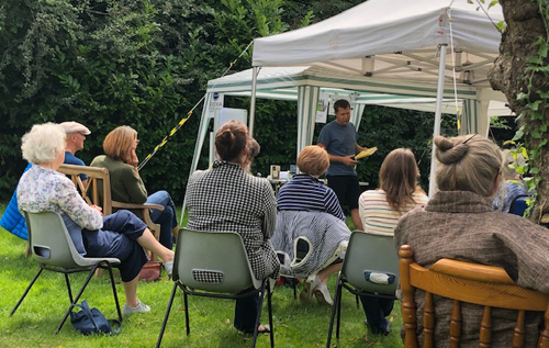 The Bircham Centre garden hosted a series of lunchtime talks last summer. Photo: Bircham Centre